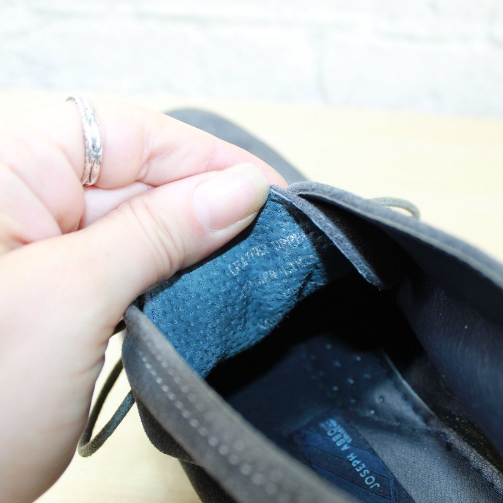 Joseph Abboud Gray Suede Lace Up Chukka Boots Size 10 - Picture 7 of 9